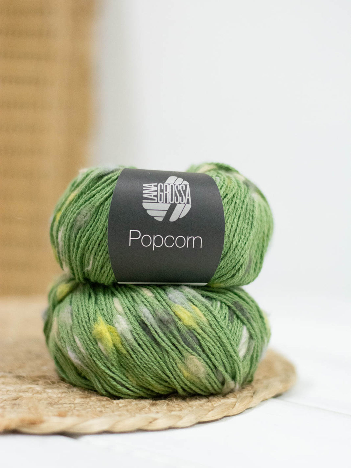 Popcorn 015 Grün/Rohweiß/Beige/Pistazie/Dunkelgrau