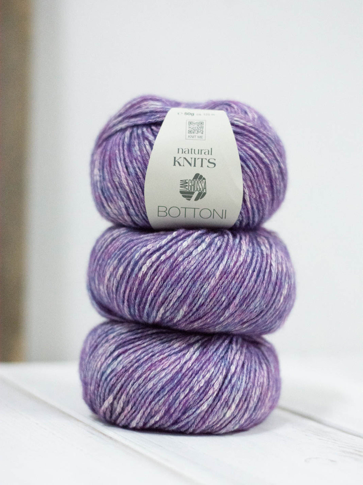 Bottoni 017 Violett/Rohweiß