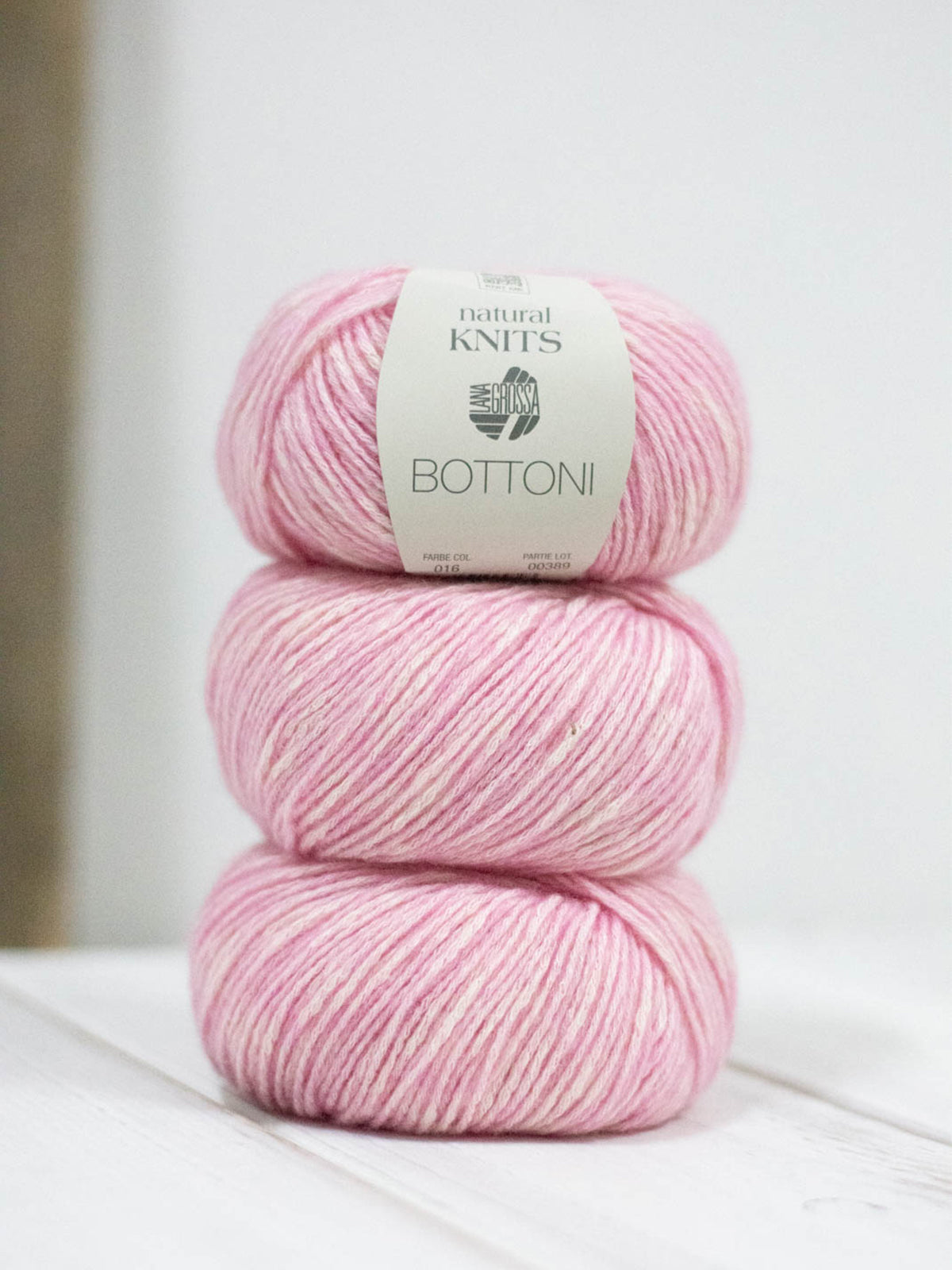 Bottoni 016 Rosa/Rohweiß