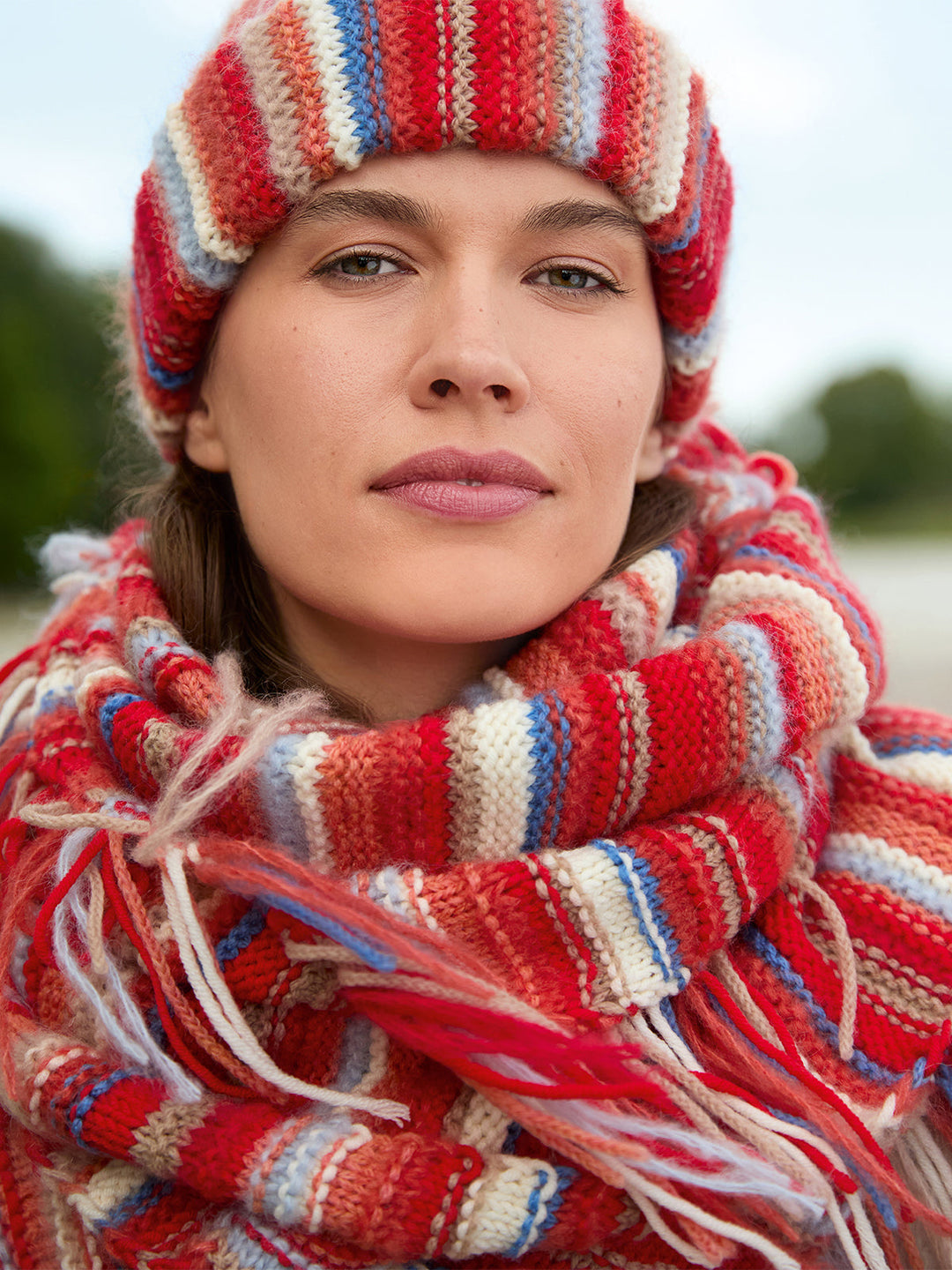 Strickpaket Mohair Di Gio Cool Wool Superbig Cool Merino Schal + Mütze