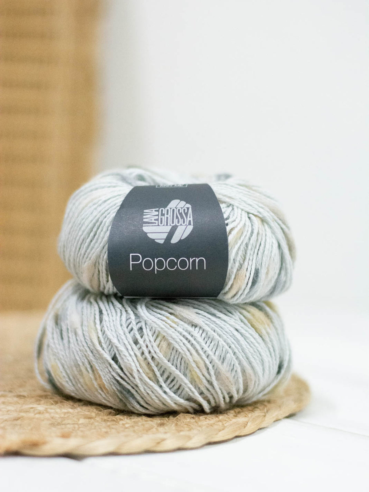Popcorn 010 Silbergrau/Beige/Grau/Dunkelgrau