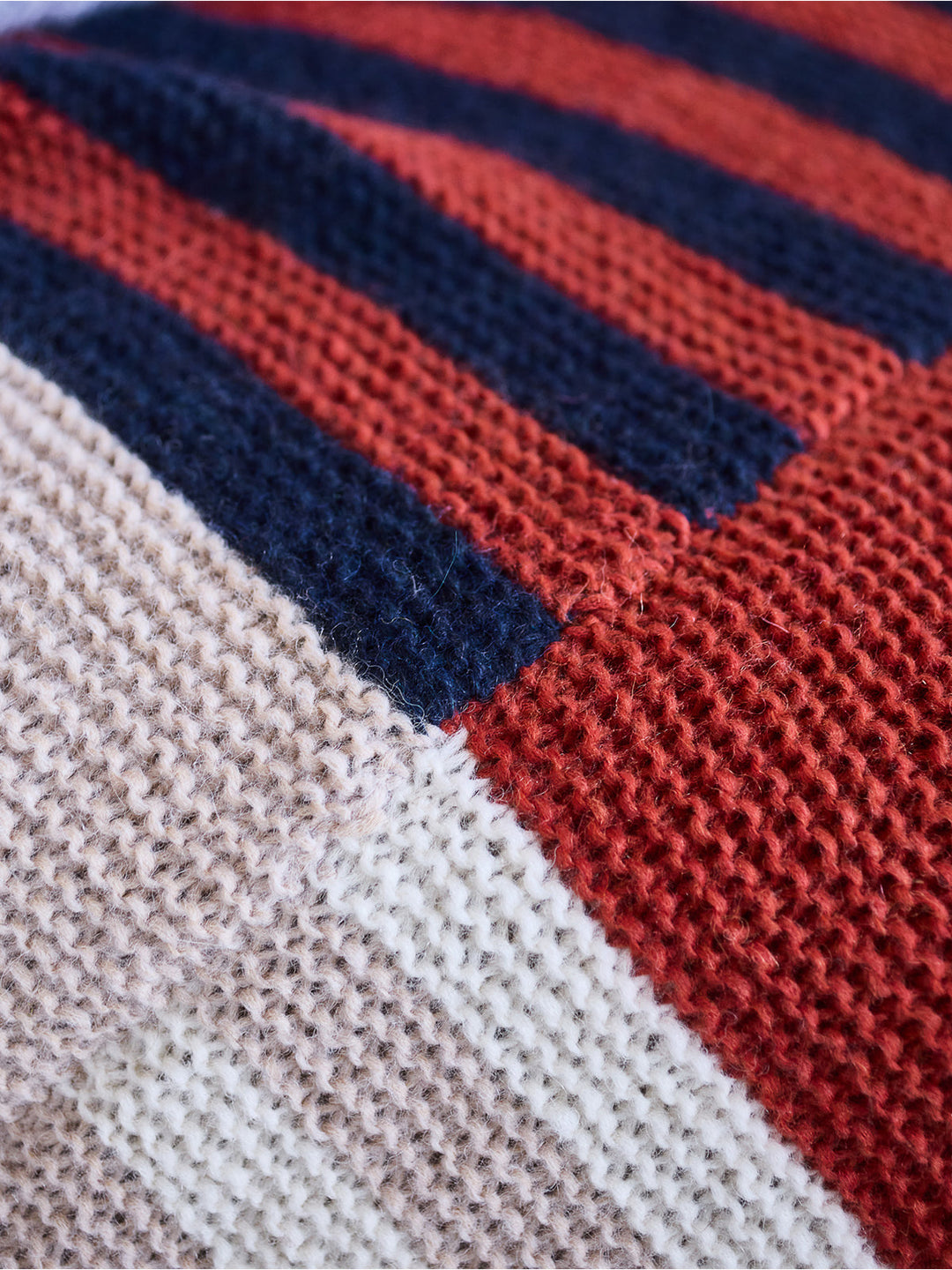 Strickpaket Brigitte No. 2 Decke mit Streifen
