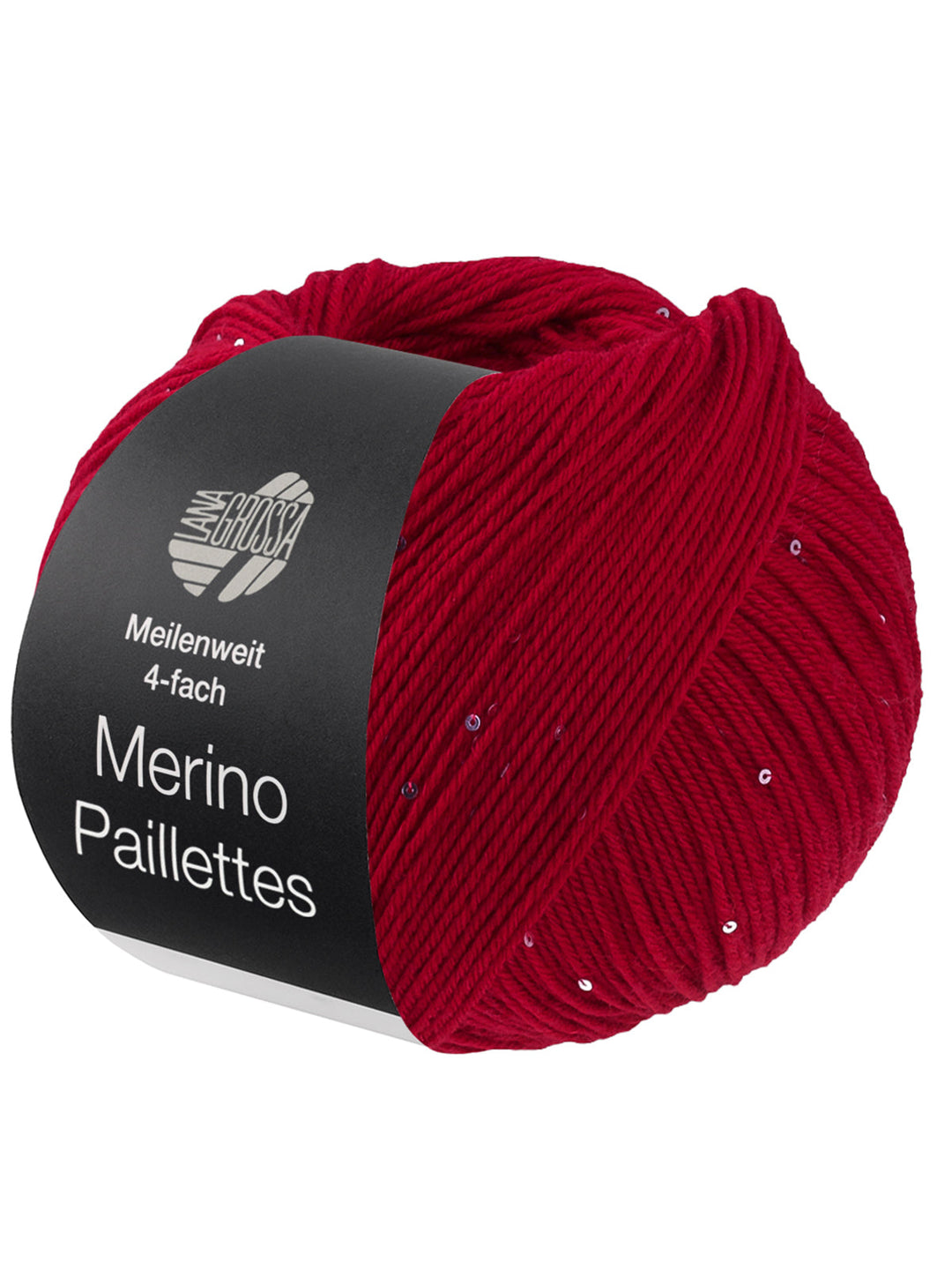 Meilenweit 100 Merino Paillettes 2303 Rot