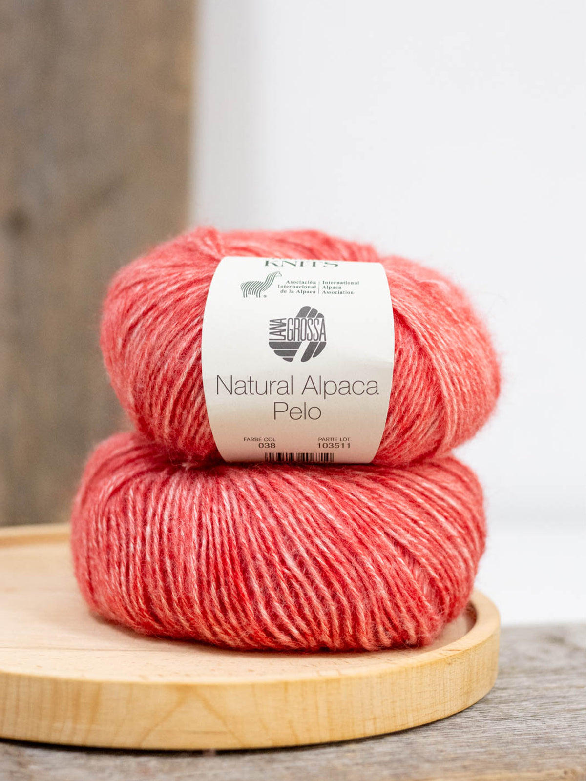 Natural Alpaca Pelo 038 Hellrot meliert