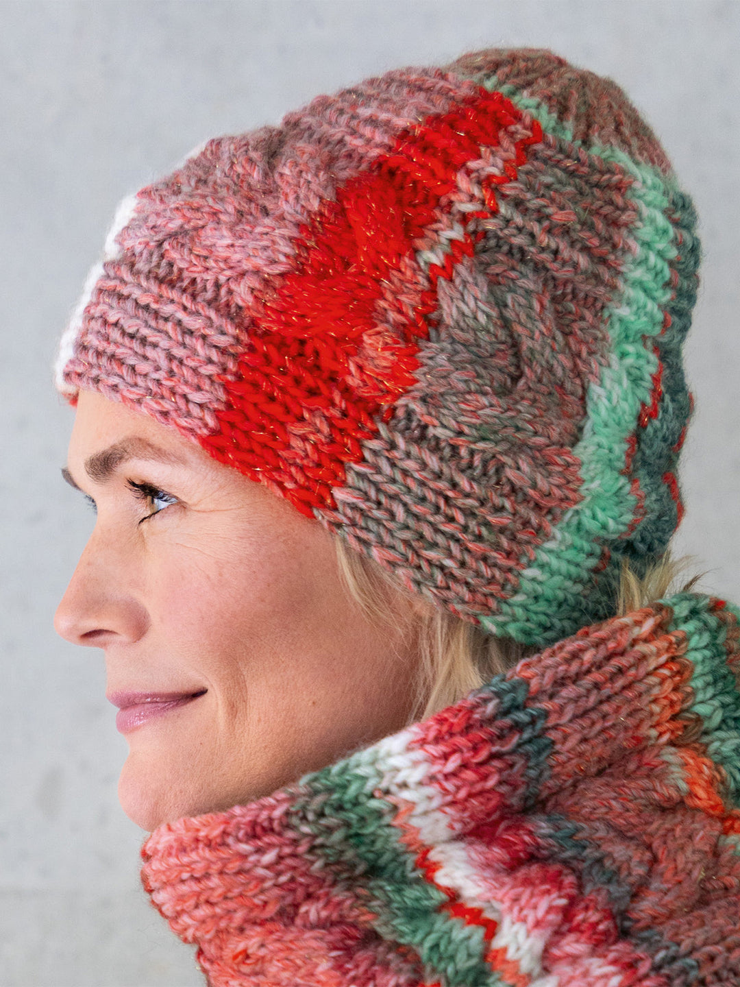 Strickpaket Christmas Edition Big Set – Mütze &amp; Loop