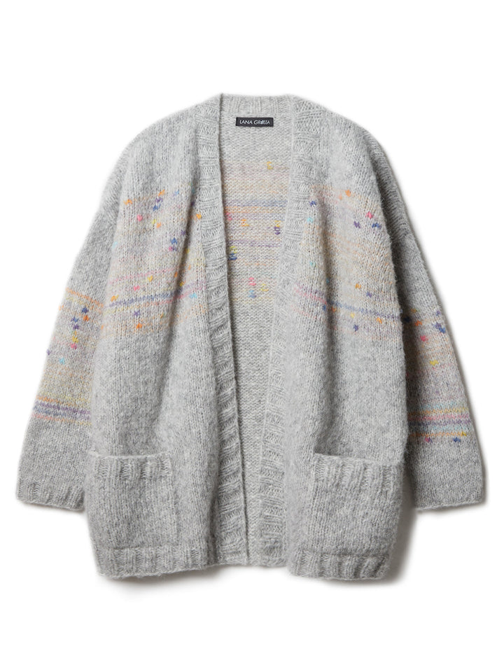Strickpaket Cassata Alpaca Air II Top-down-Jacke