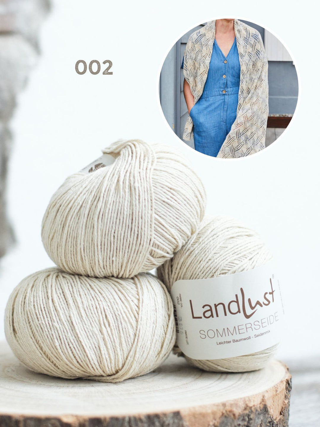 Strickpaket Landlust Sommerseide Schal