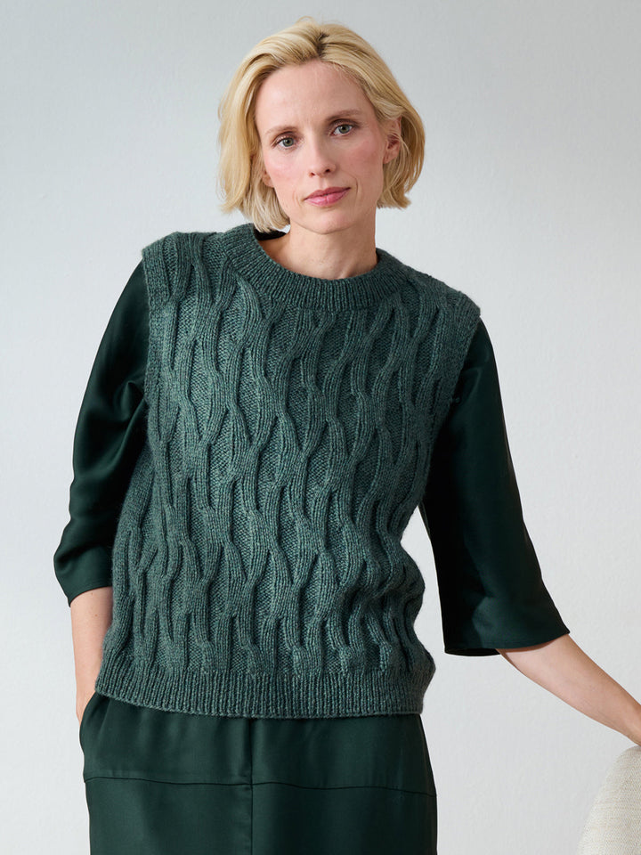 Strickpaket Cool Merino Pullunder mit Struktur