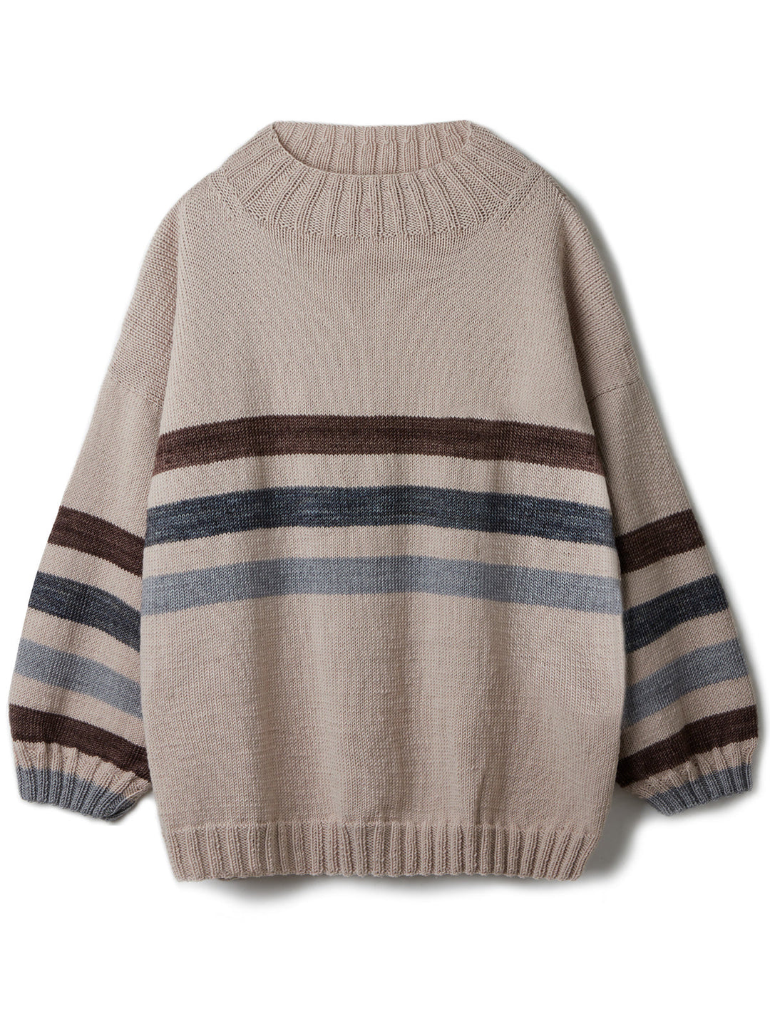 Strickpaket Cool Wool Pullover mit Streifen