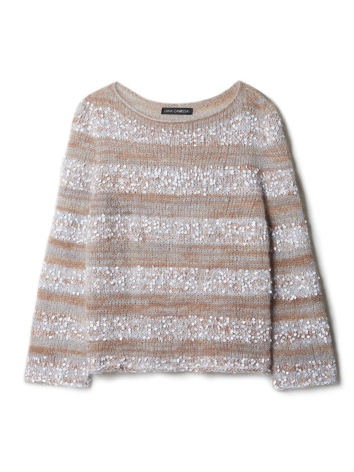 Strickpaket Superkid Seta Cosmo Top-down Streifenpullover