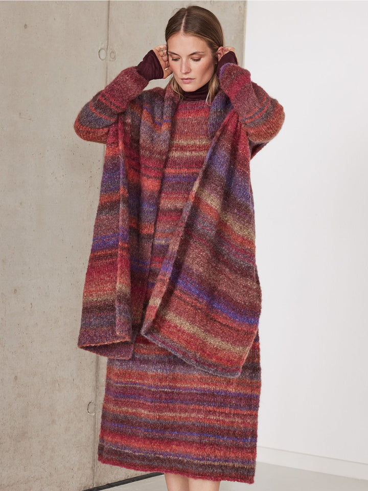 Strickpaket Gigante Multi Top-down Kleid