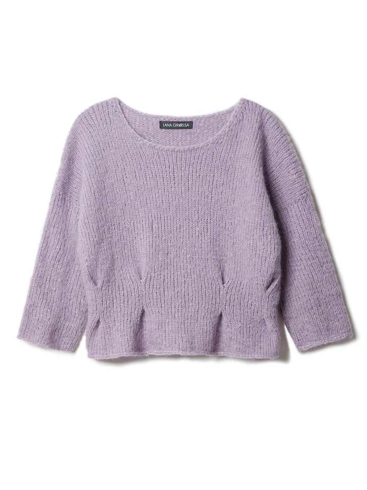 Strickpaket Alpaca Air II Top-down Peplum-Pullover