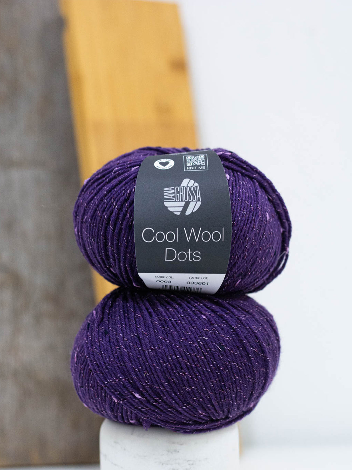 Cool Wool Dots 003 Aubergine