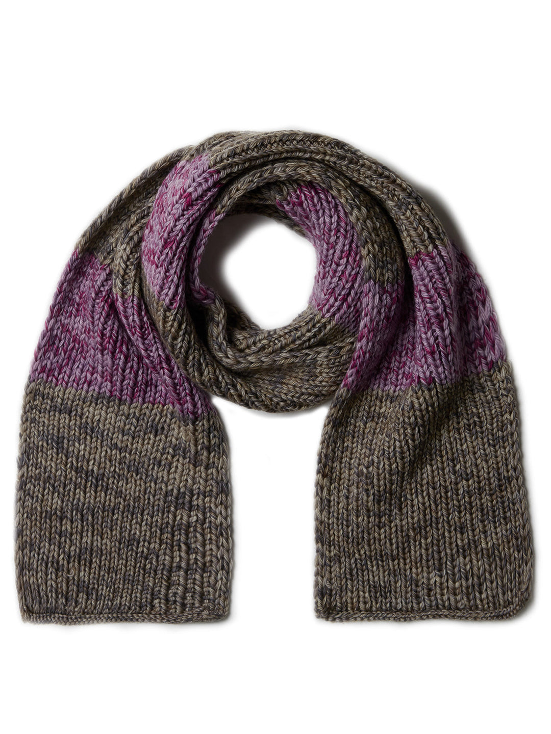 Strickpaket Vintage Chunky Streifenschal – Kids