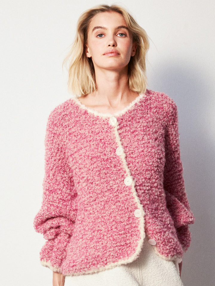 Strickpaket Orsetto Jacke mit Häkelkante