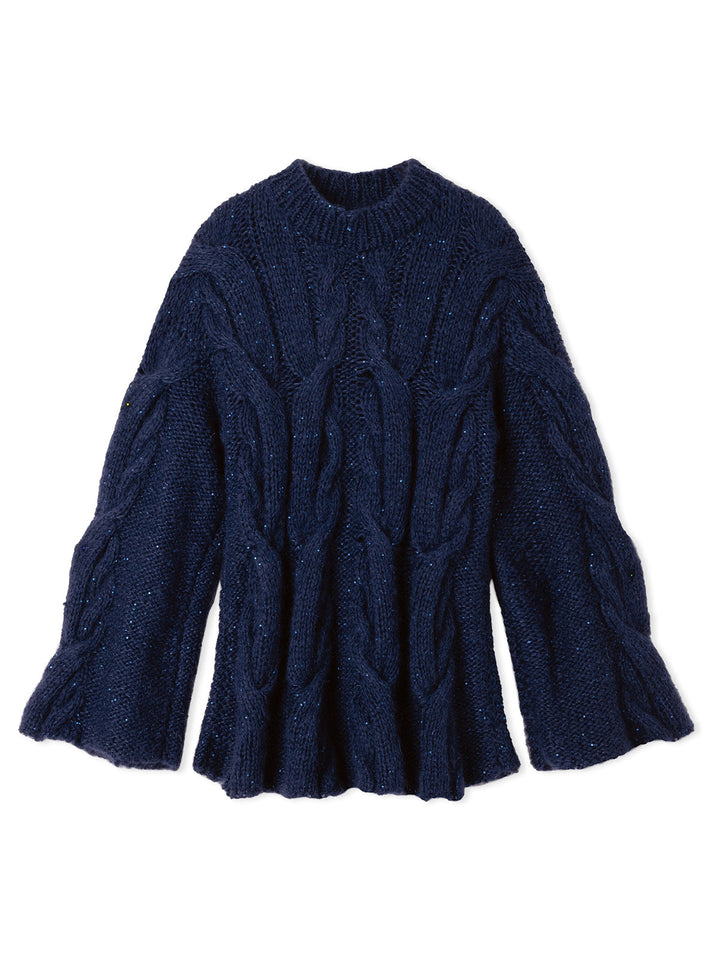 Strickpaket Mohair di Gio &amp; Glamour Pullover in A-Linie