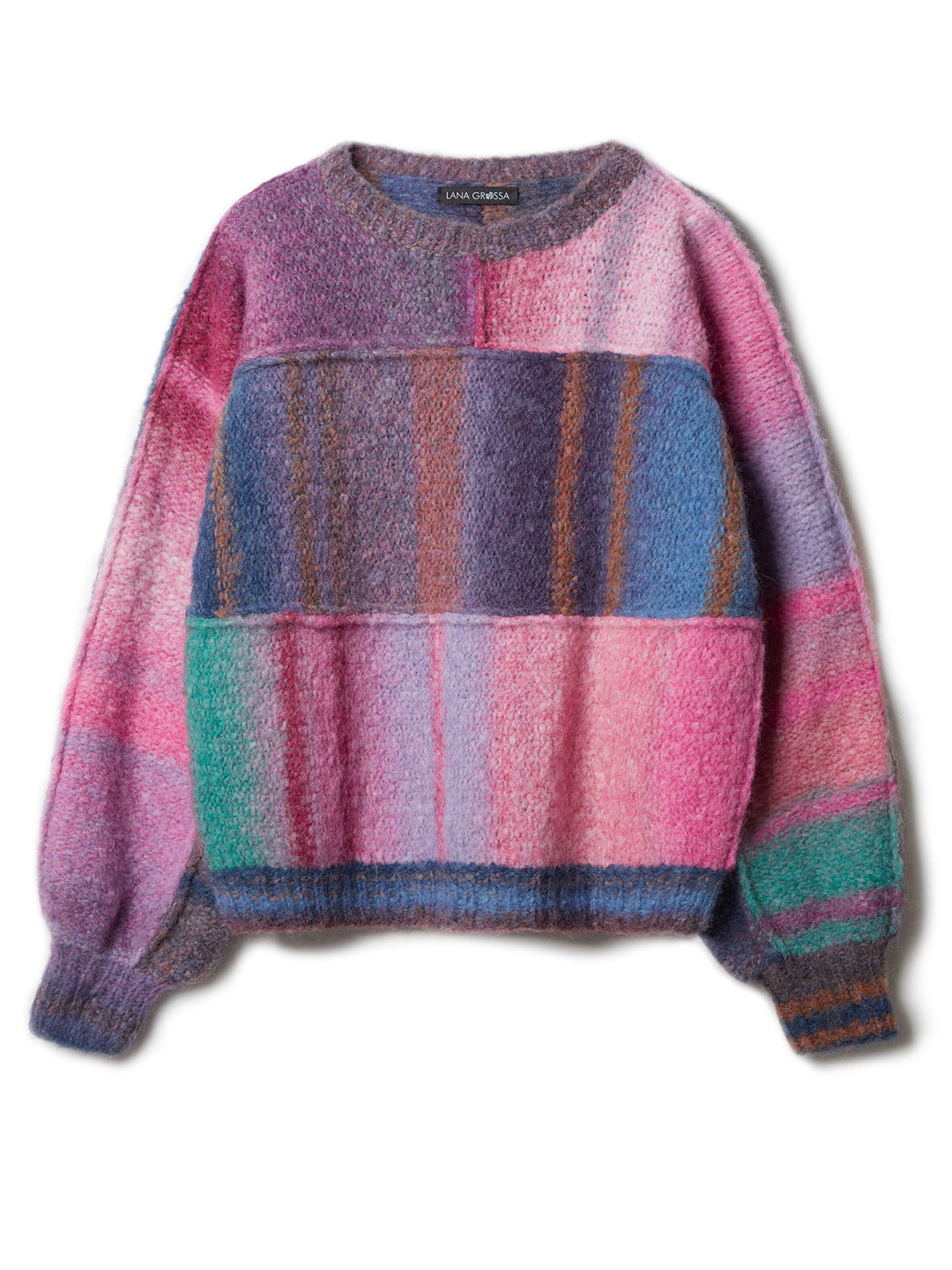 Strickpaket Gigante Multi Streifenpullover