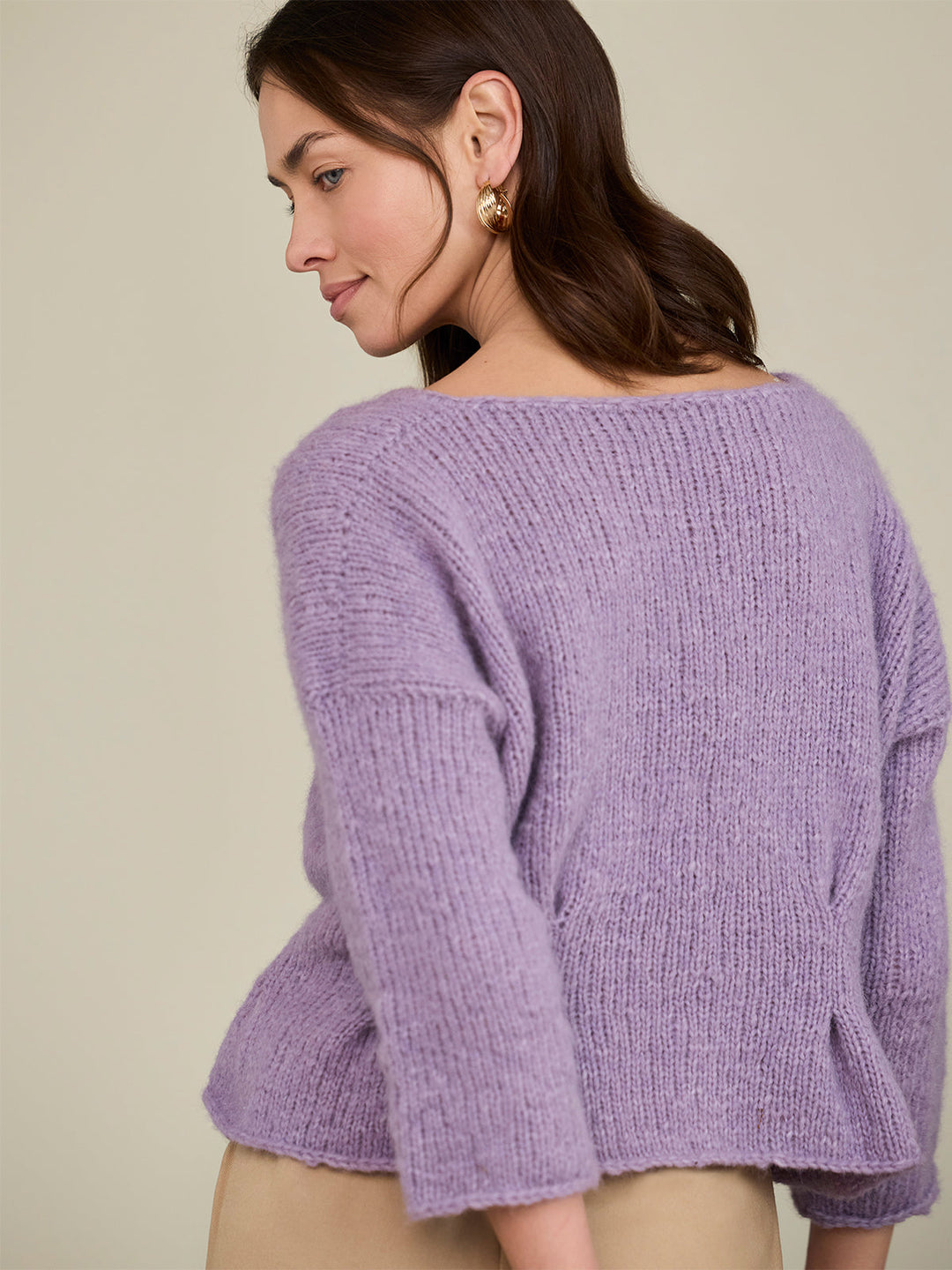 Strickpaket Alpaca Air II Top-down Peplum-Pullover