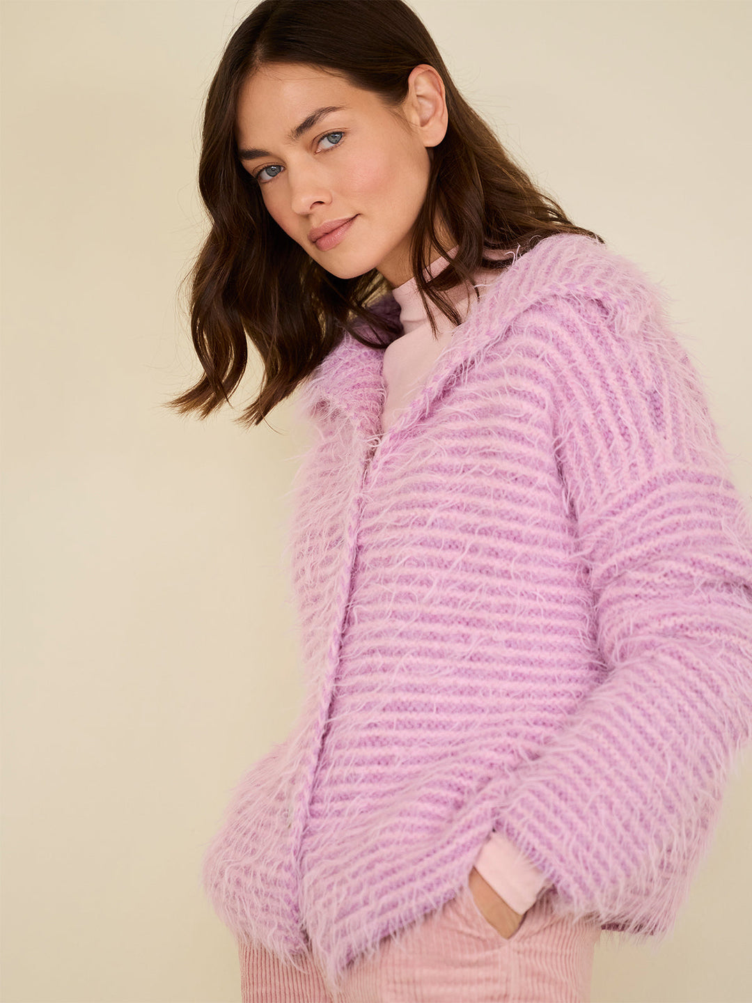 Strickpaket Basta Cool Merino gestreifte Jacke