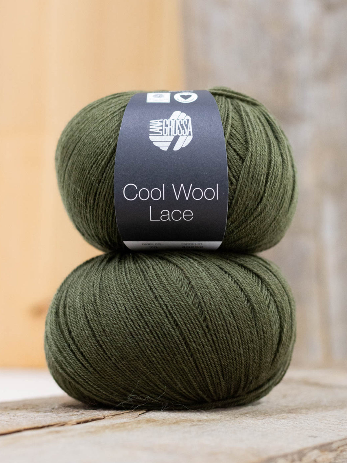 Cool Wool Lace 070 Grünbraun