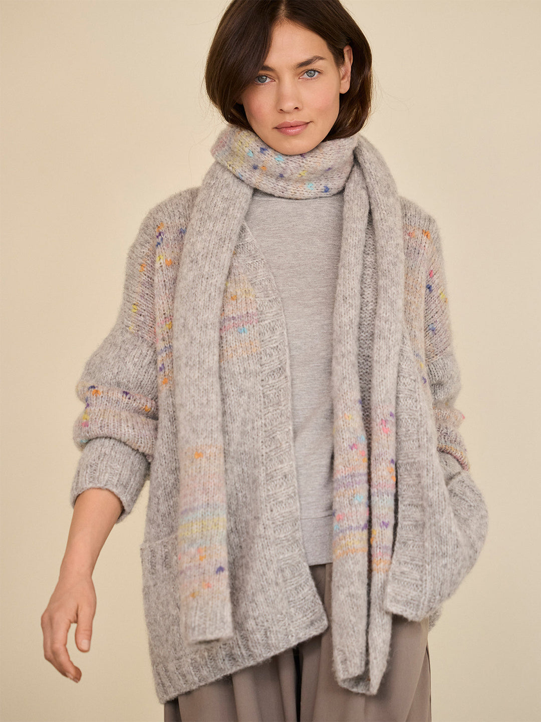 Strickpaket Cassata Alpaca Air II Top-down-Jacke