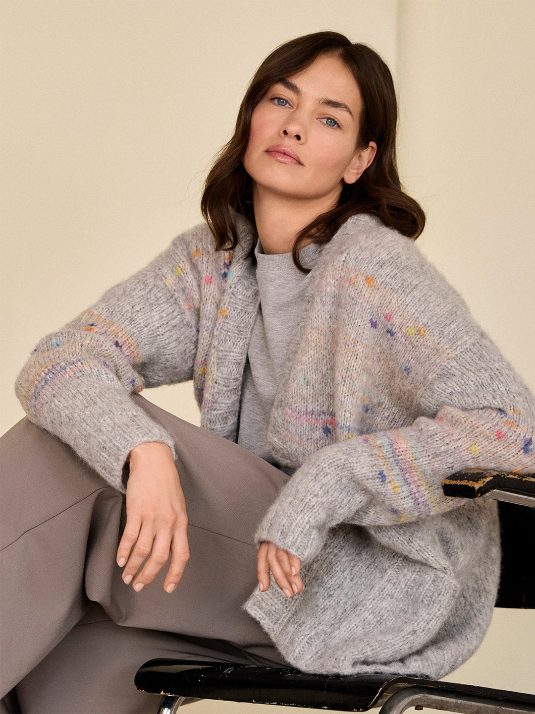 Strickpaket Cassata Alpaca Air II Top-down-Jacke