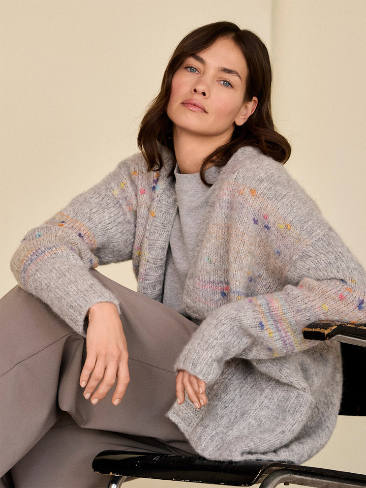 Strickpaket Cassata Alpaca Air II Top-down-Jacke