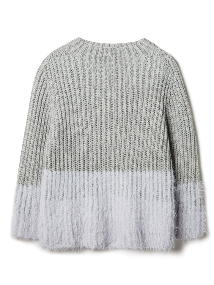 Strickpaket Basta Cool Merino Pullover im Patentmuster