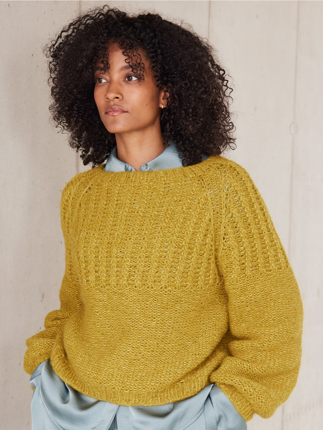 Strickpaket Alpaca Air II Top-down Raglanpullover