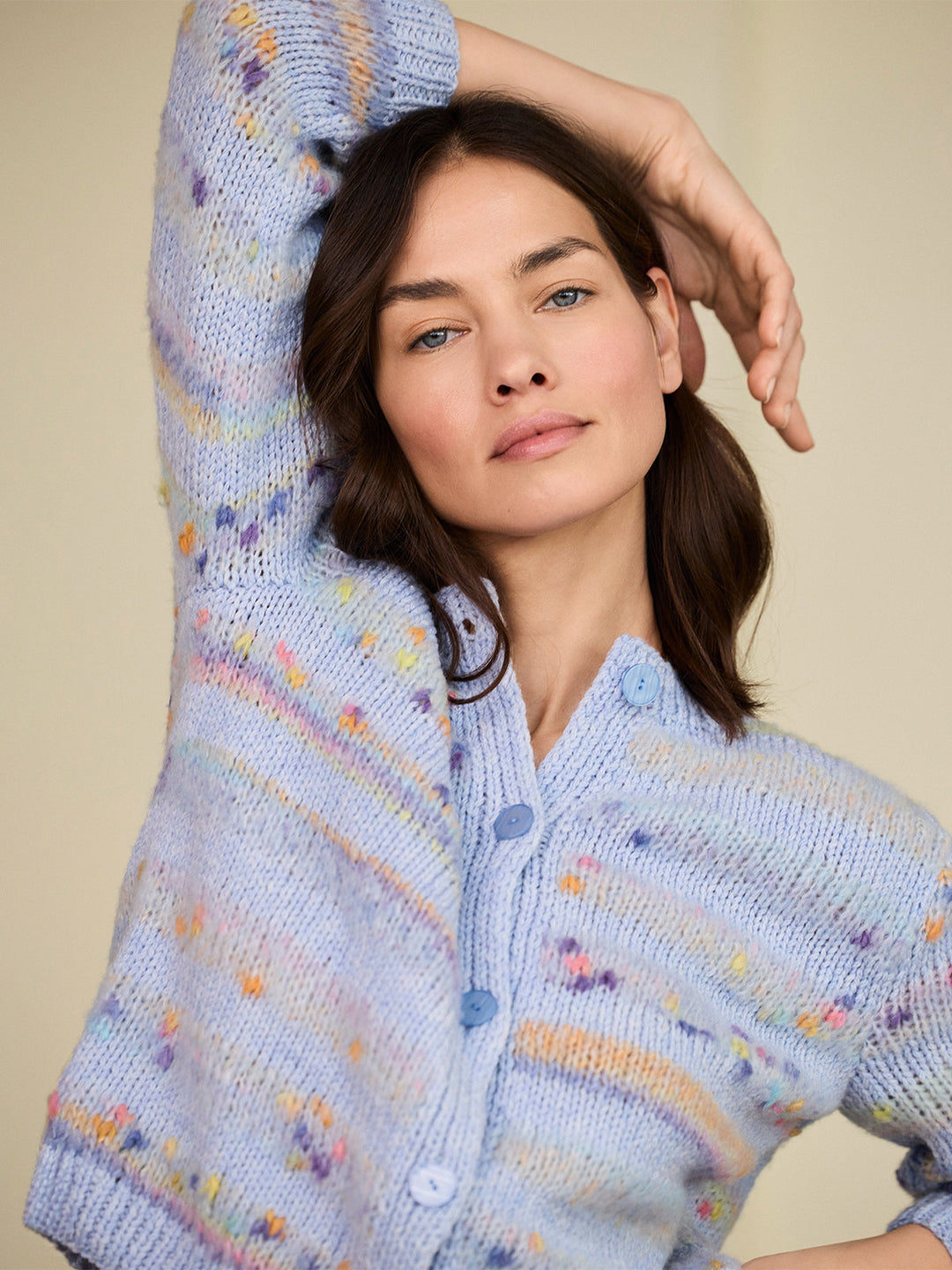 Strickpaket Cassata Cool Merino Jacke mit 3/4-Ärmeln