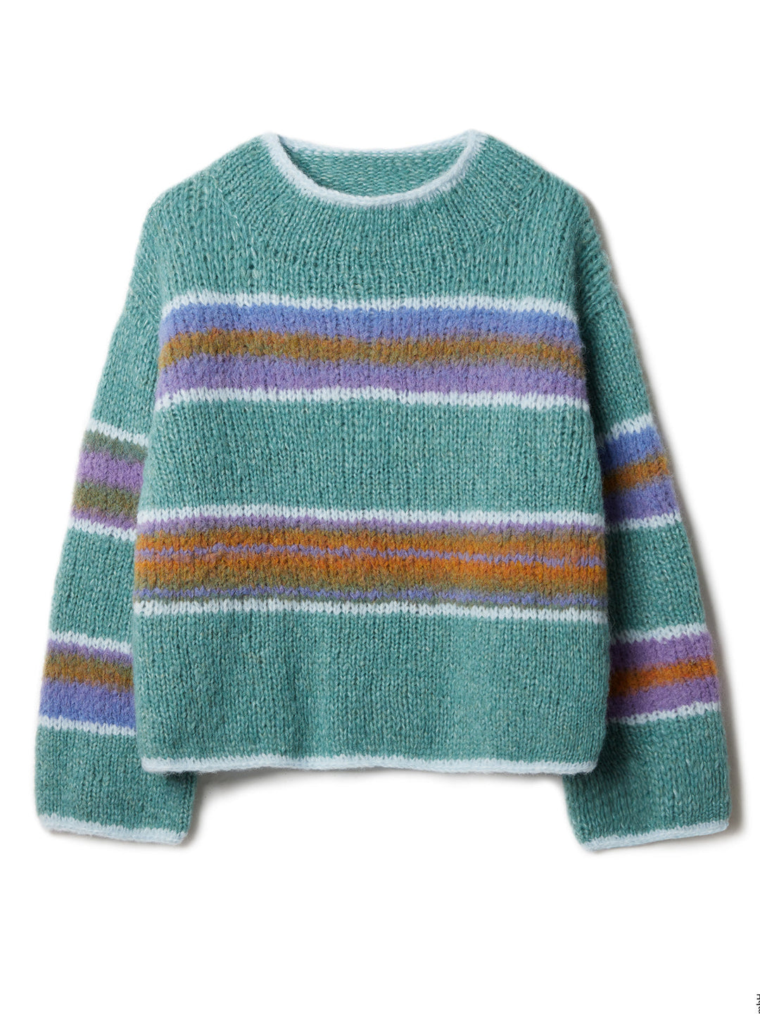 Strickpaket Gigante Alpaca Air II Top-down Streifenpullover