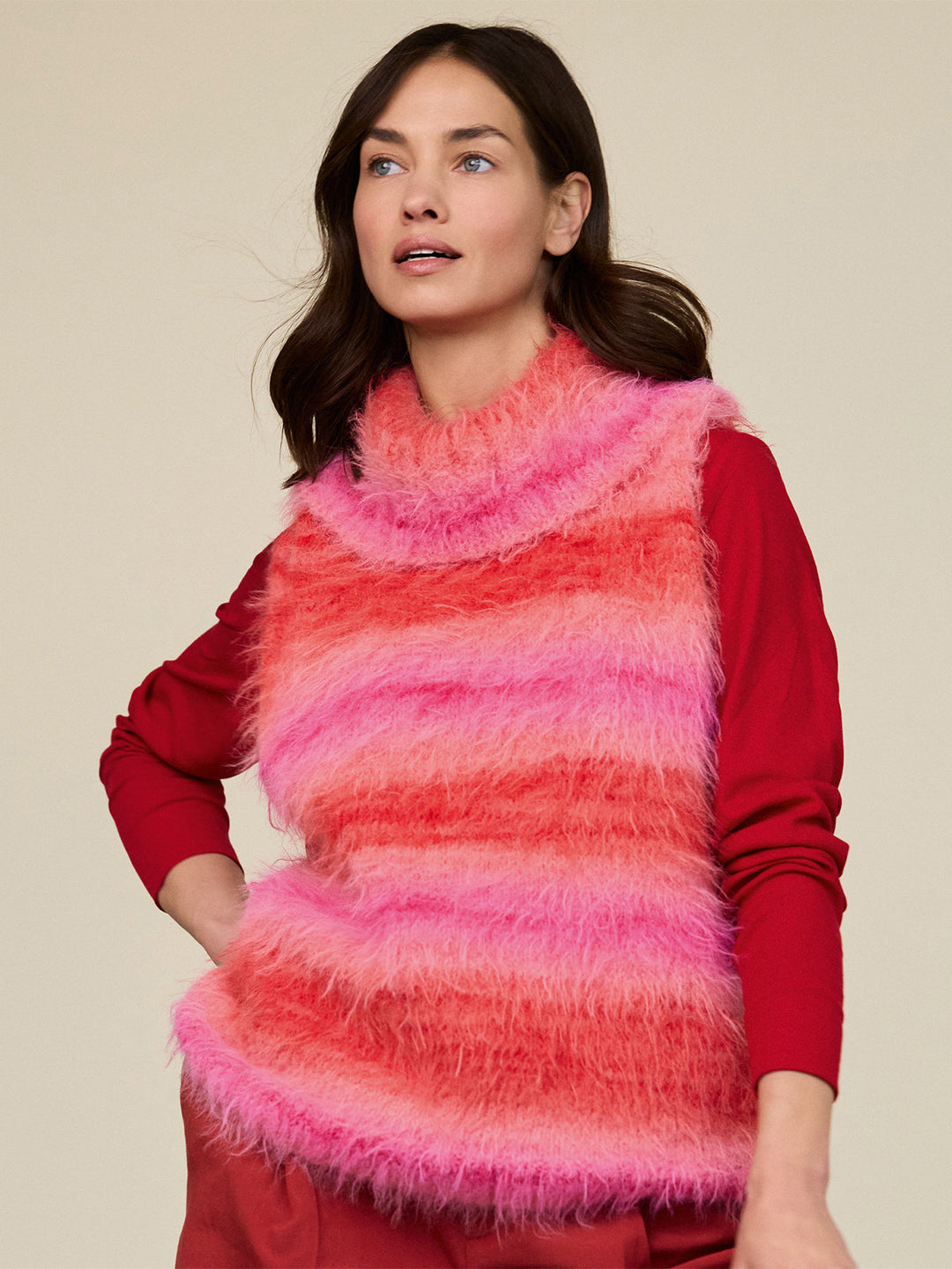 Strickpaket Basta Mista Pullunder mit Rollkragen