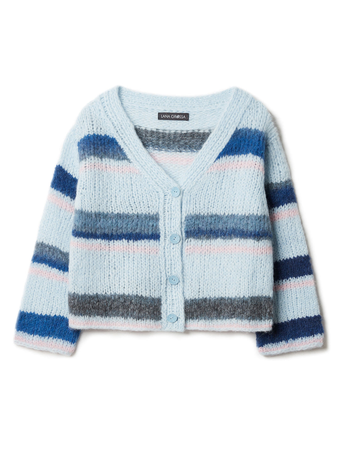 Strickpaket Gigante Alpaca Air II Top-down-Streifenjacke