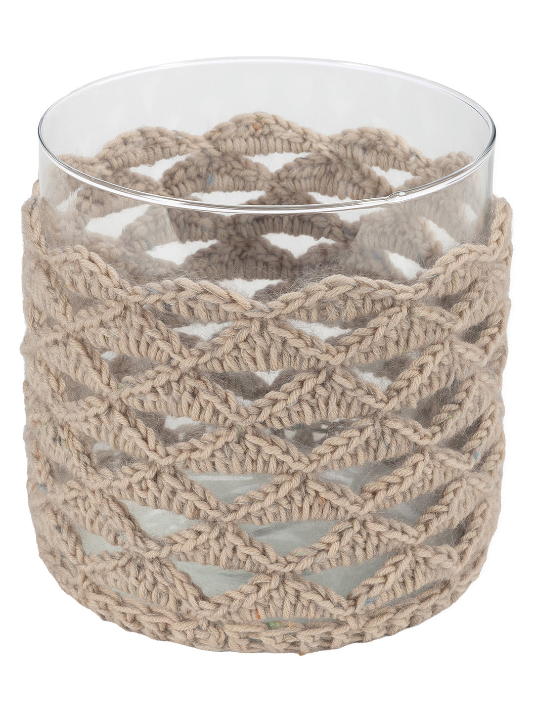 Häkelpaket Cool Wool Superbig &amp; Natural Superkid Tweed Windlichthülle