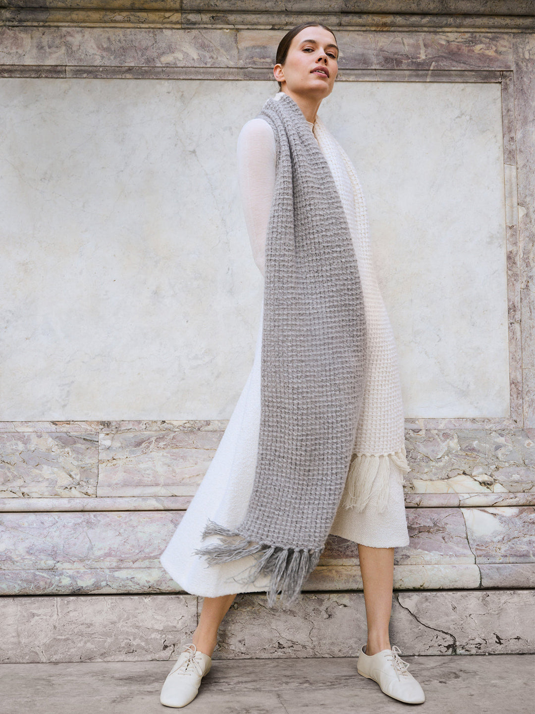 Strickpaket Cashmere 16 Fine Setasuri Colorblock-Schal