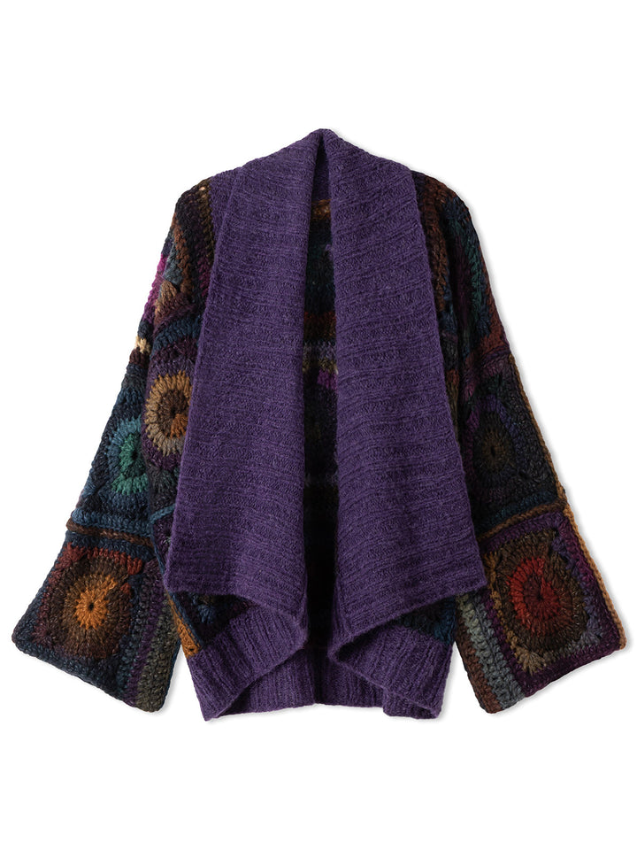 Häkelpaket Alpaca Air II Bomba Granny-Jacke