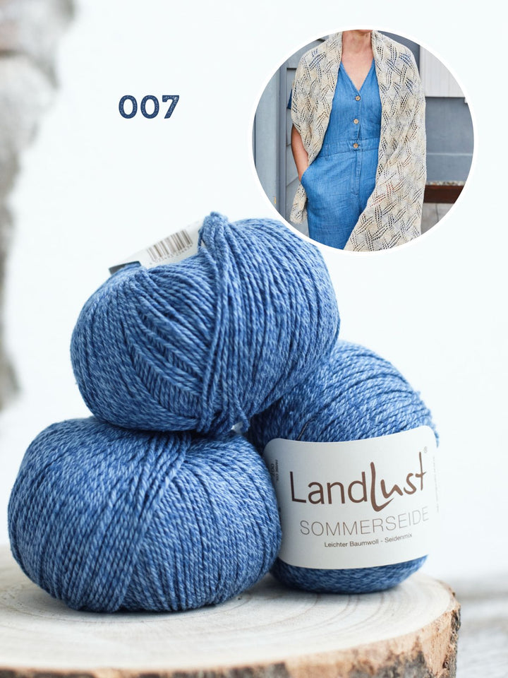 Strickpaket Landlust Sommerseide Schal