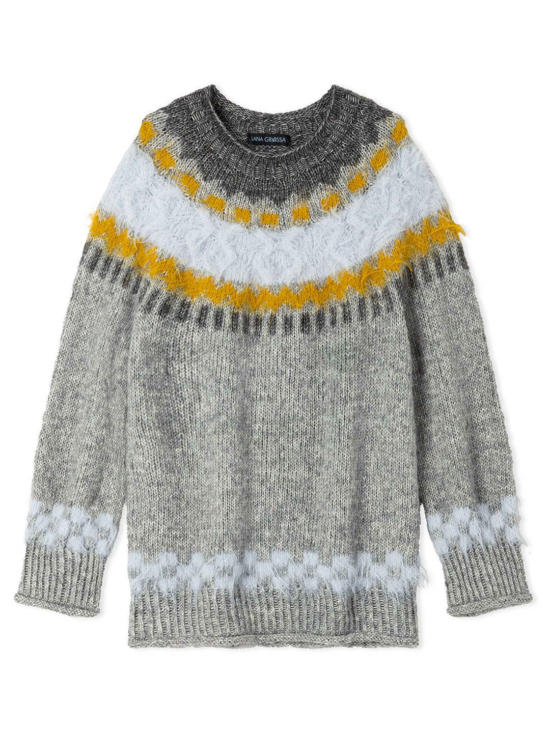 Strickpaket Natural Alpaca Pelo &amp; Basta Rundpassenpullover