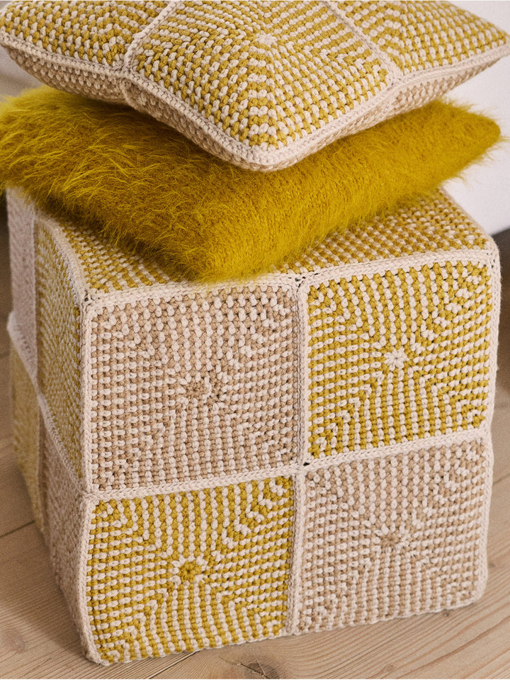 Häkelpaket Alta Moda Cashmere 16 Hülle für Sitzwürfel