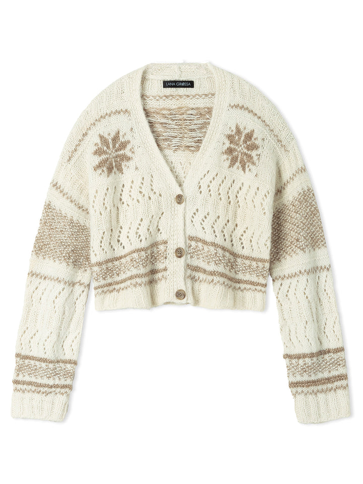 Strickpaket Natural Alpaca Pelo Jacke