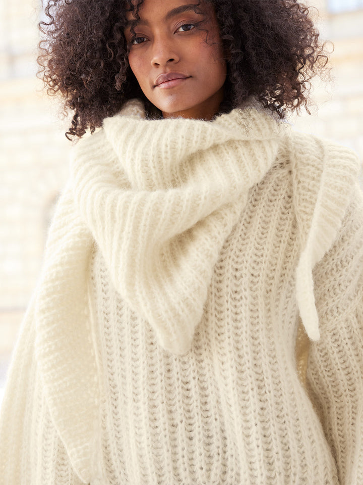 Strickpaket Mohair Di Gio Pullover im Patentmuster