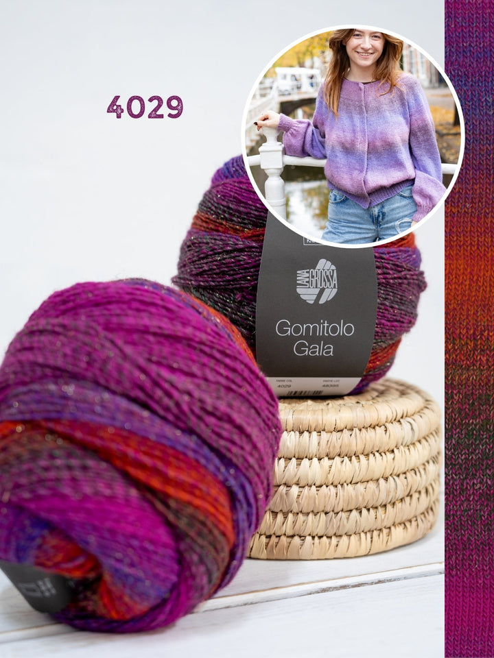Strickpaket Gomitolo Gala Top-down Jacke