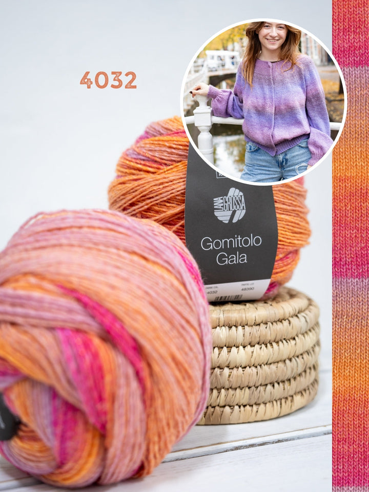Strickpaket Gomitolo Gala Top-down Jacke