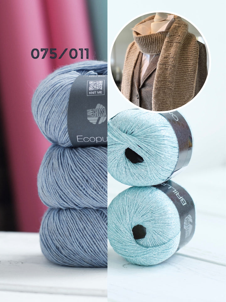 Strickpaket Lizas Schal Tiny Trees