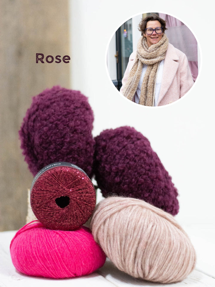 Strickpaket Sparkling Stripes Schal
