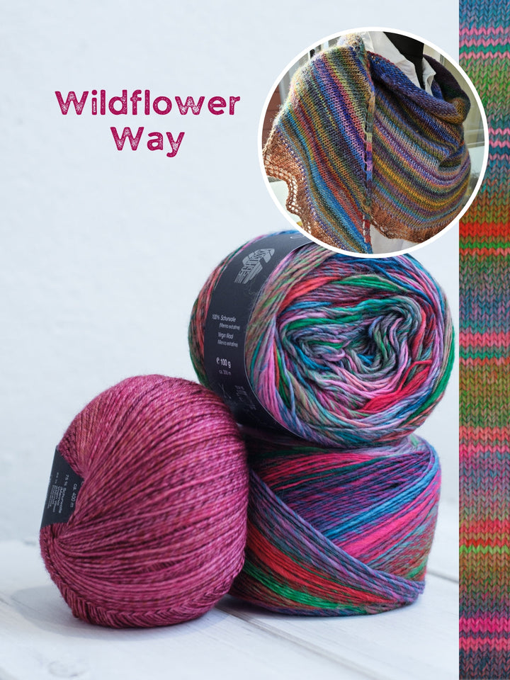 Strickpaket Lizas Tuch Silberfarn - Colorissimo