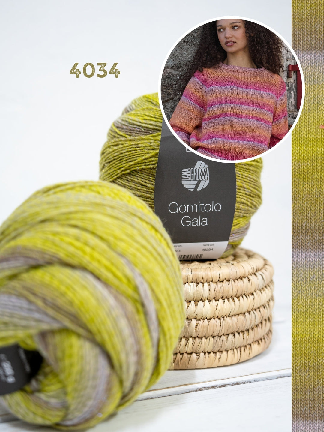 Strickpaket Gomitolo Gala Top-down Raglanpullover