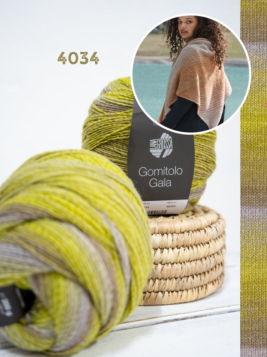 Strickpaket Gomitolo Gala Dreieckstuch