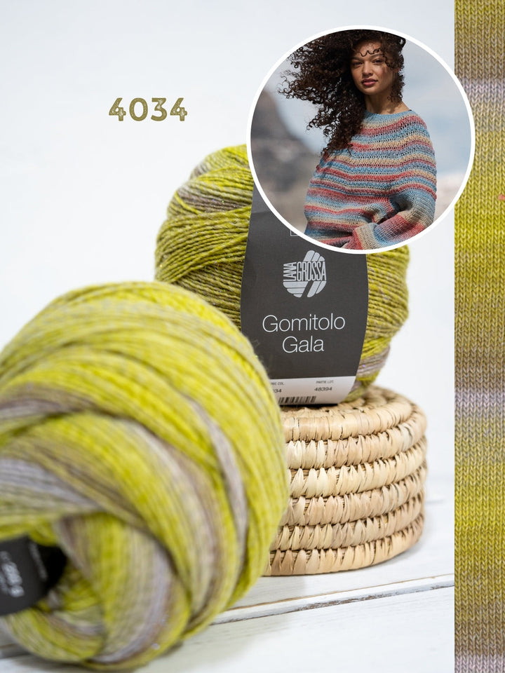 Häkelpaket Gomitolo Gala Top-down Pullover