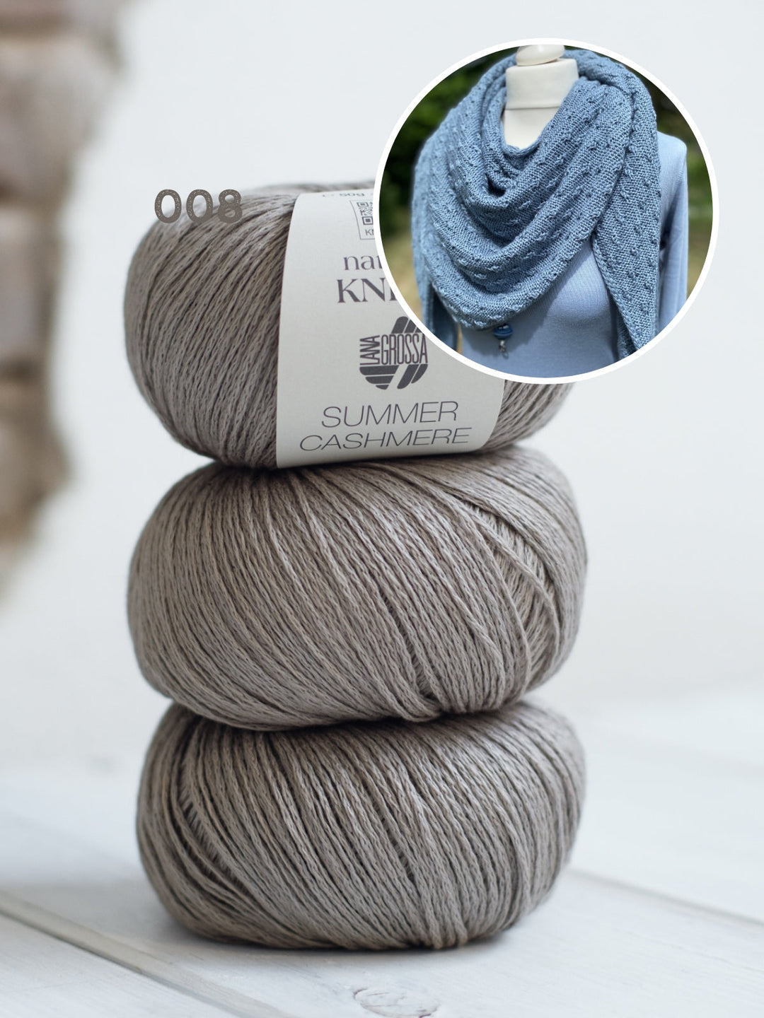 Strickpaket Lizas Tuch Little Blossoms